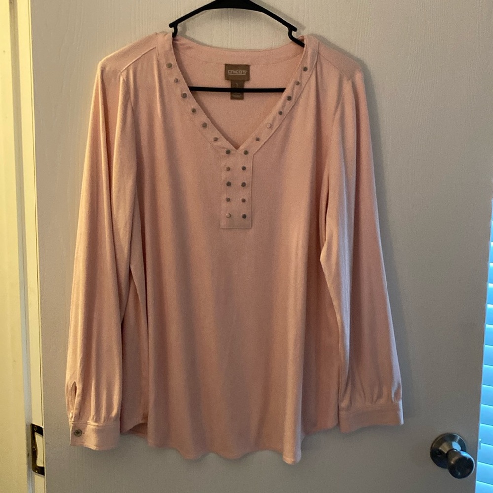 Chicos top size 1 pinkish color very soft
